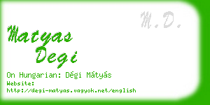 matyas degi business card